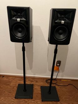 JBL MKII Studio Speaker Monitors with Stands
