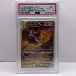 PSA 10 Origin Forme Palkia VSTAR GG67/GG70 Crown Zenith: Galarian Gallery Holo