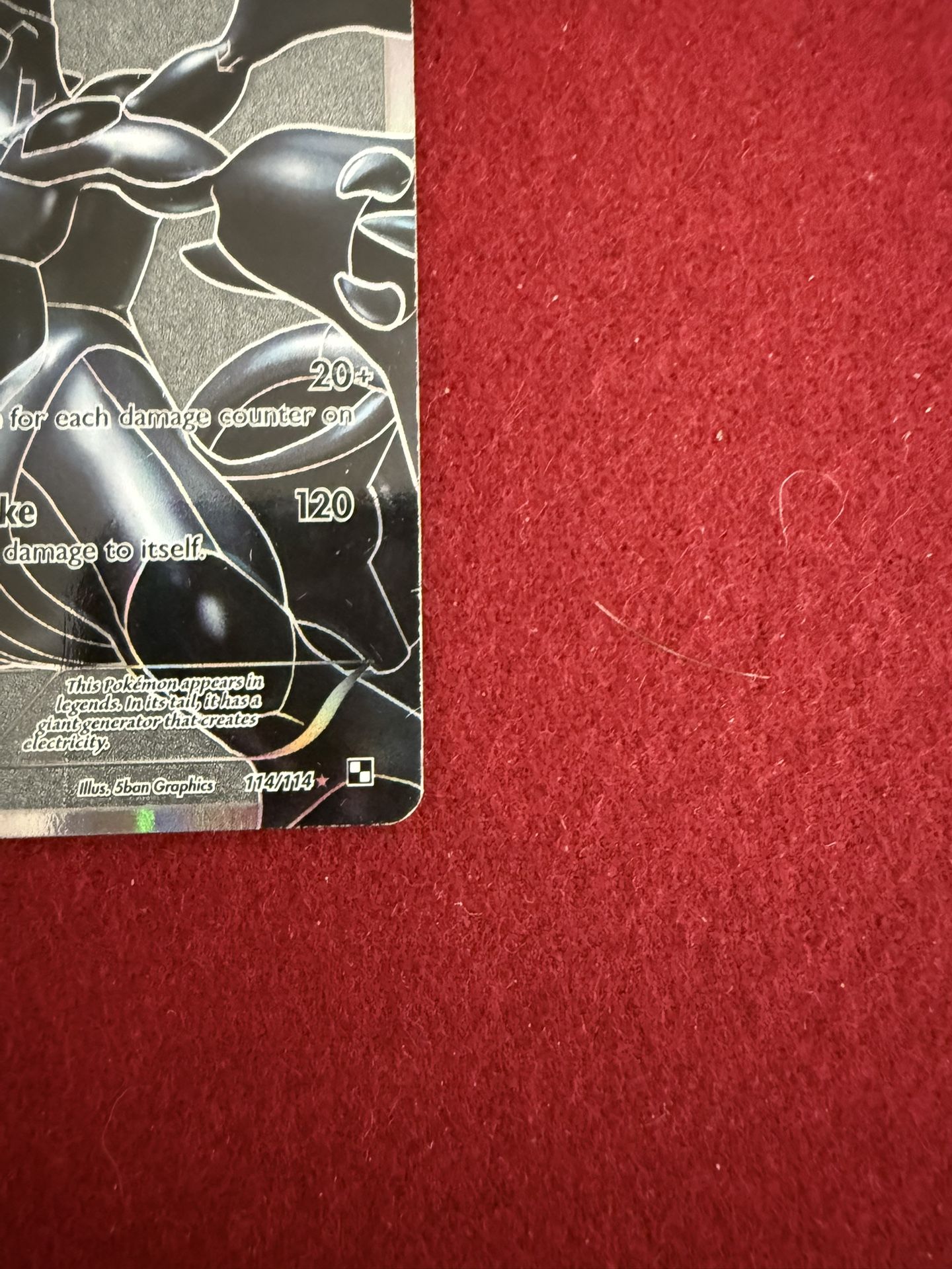 Zekrom 114/114 - Black & White Base Set Full Art Holo Pokemon Card - 2011 -  MP