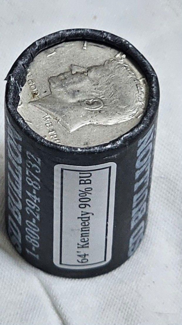 Roll Of 90% Silver Kennedy Half Dollars BU (BRILLIANT UNCIRCULATED)