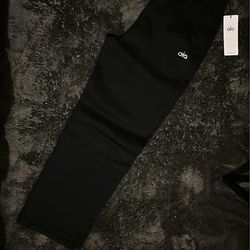 Black Alo Straight Leg Sweatpants
