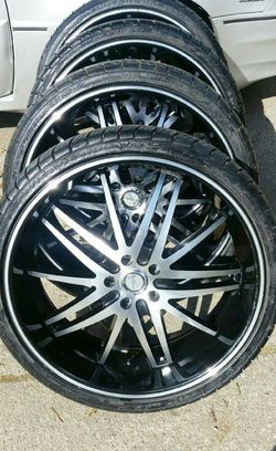 22" Velocity Rims & Tires