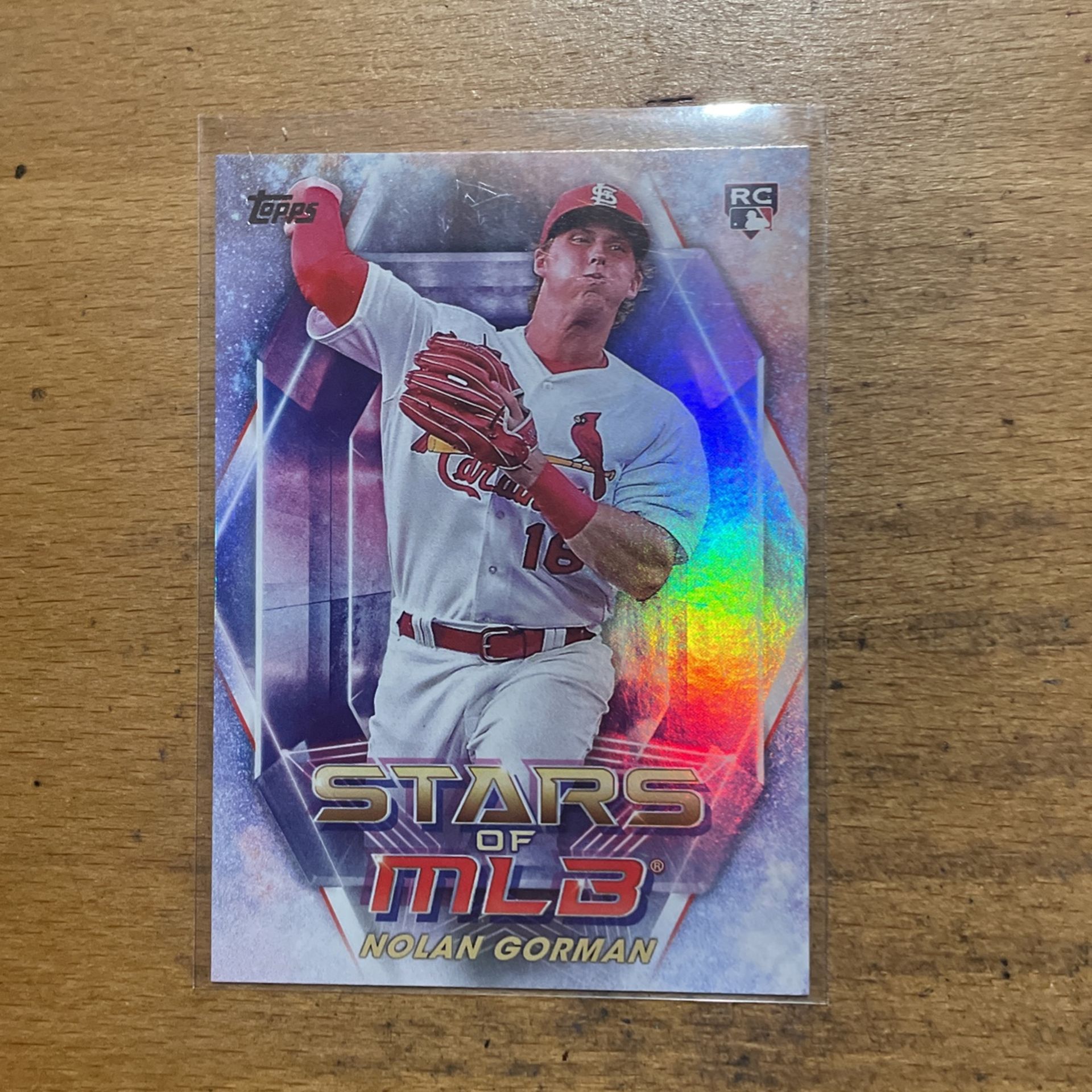 2023 TOPPS NOLAN GORMAN STARS OF MLB ROOKIE CARD