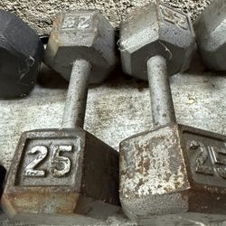 25 Pound Dumbbell Set 