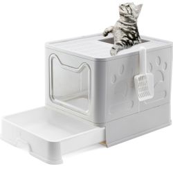 Gefryco Large Litter Box with Cover and Top Sifting lid
