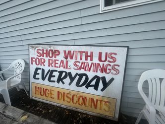Vintage exterior graphic sign