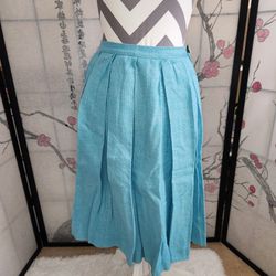 Women's Vintage Pleated Midi Skirt 0 
