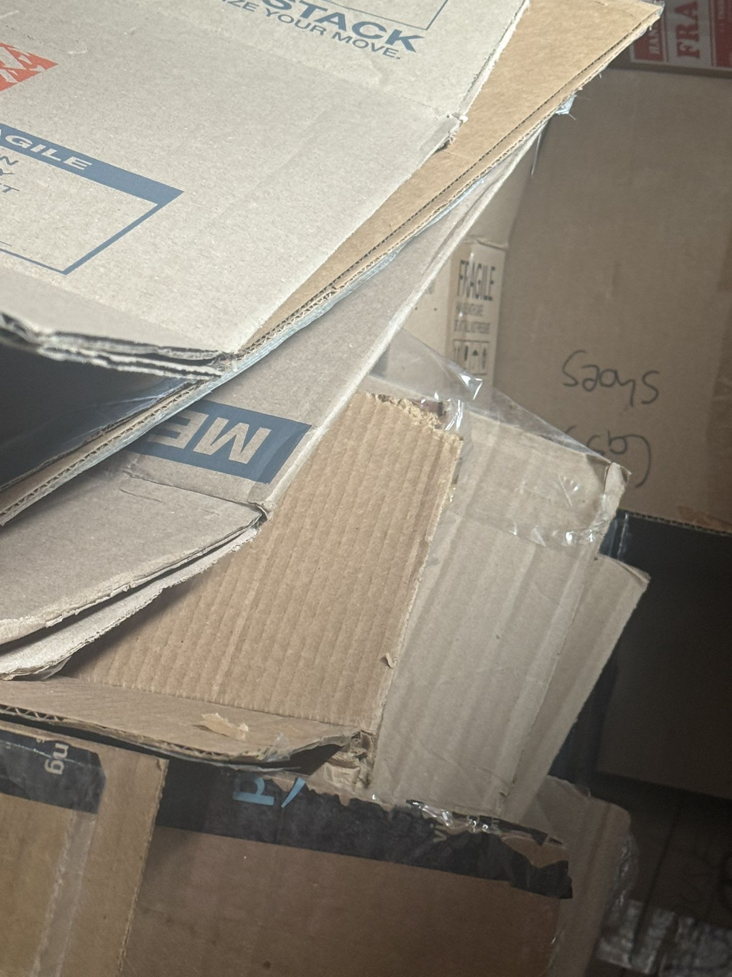 Free Moving Boxes, Large-Medium And Wardrobe