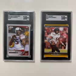 2 Patrick Mahomes rookie cards