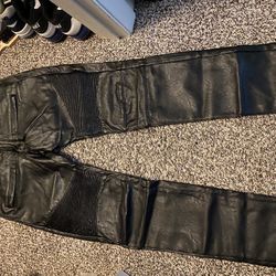 Authentic leather Balmain Jeans 