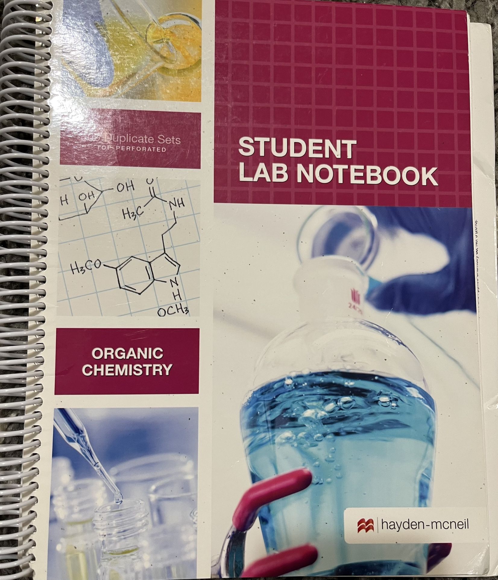 Student lab notebook