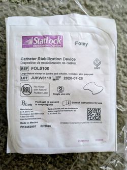 StatLock Catheter Stabilization Device (Foley)