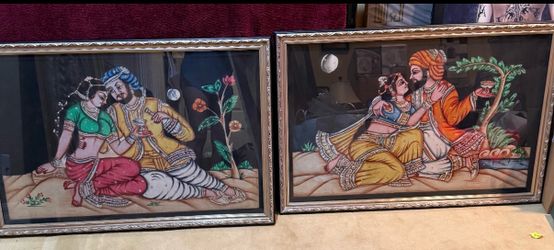 Vintage Indian Embroidered Art