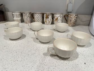 White 6oz ceramic mugs