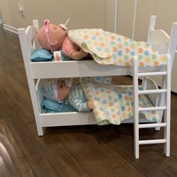 Melissa & Doug Toys (dolls, bed, high chair) $80 Total