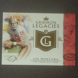 2011 Topps Legends Joe Montana San Francisco 49ers #GL-JM Gridiron Legacies HOF Hall Of Fame Football Card  Collectible Sports NFL