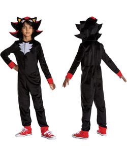 Kids Sonic the Hedgehog Hooded Shadow Costume size medium