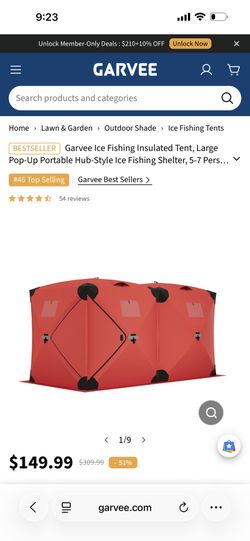 Insulated Pop Up Ice Fishing Tent