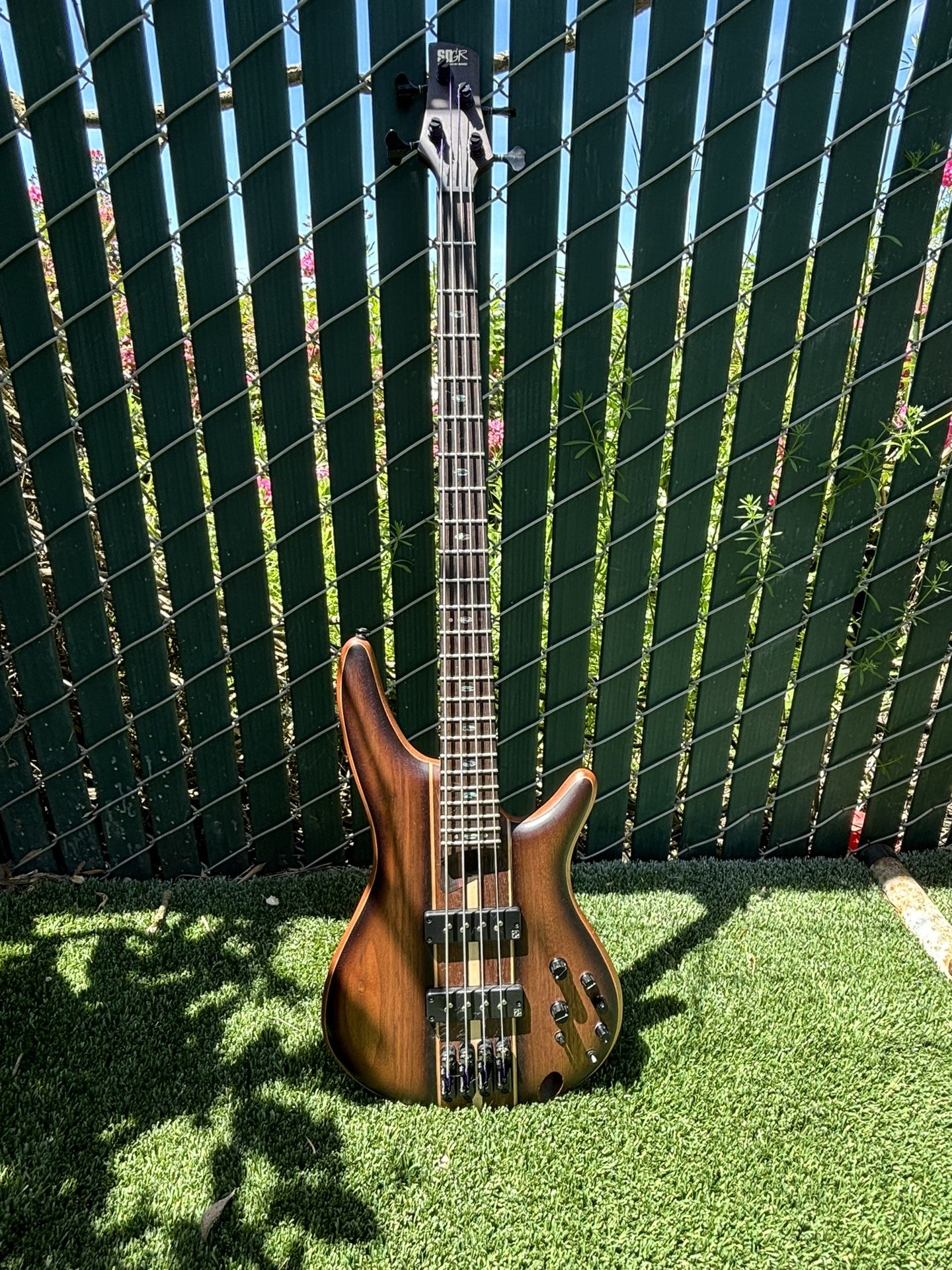 IBANEZ PREMIUM SR1350B BASS GUITAR - DUAL MOCHA BURST FLAT