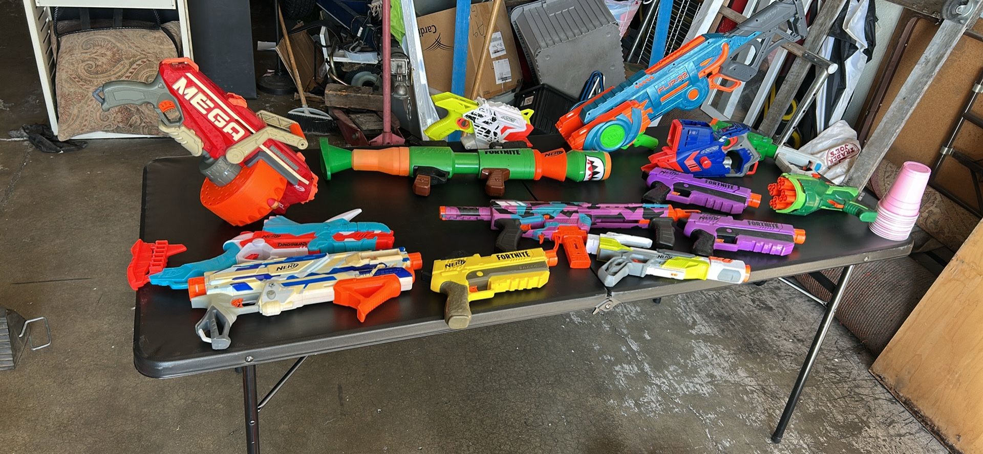 Package of Nerf, guns Fortnite and bullets