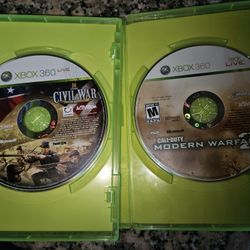 XBOX 360 COD MW2 AND CIVIL WAR