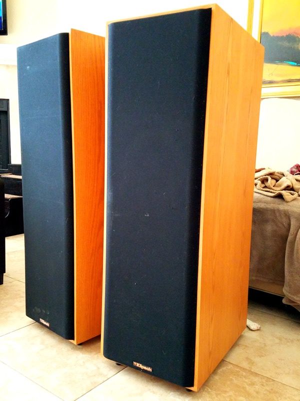 Klipsch Kg5 5 Light Oak Floor Standing Speakers For In Klipsch Kg5 5 Light Oak Floor Standing Speakers