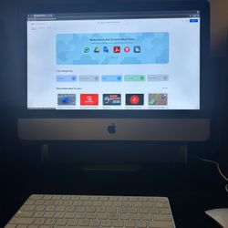 Mac Computer With Mouse And Keyboard 