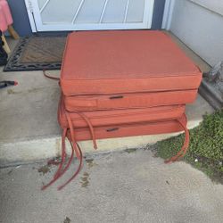 4 patio cushions!