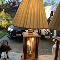 Solid Oak Lamps