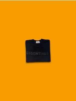 Essentials fear of god t-shirt black mens large
