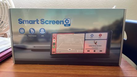 LamttoWireless CarPlay Android Auto With 4K Dash Cam 9.26 Inch Portable CarPlay Screen. 1080p Backup Camera, Digital Media Receiver With Voice Control