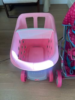 Step2 Kids Pink Shopping Cart Toy and stroller