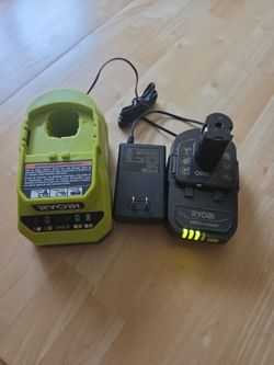 Ryobi 18v charger and battery