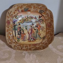 Vintage Royal Satsuma Bowl Handpainted 
