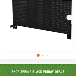 Hi everyone we have  this available new in box no tax  Only $80 no tax Husky Modular 52 in. W Standard Duty Black Pegboard Attachment Retail $109