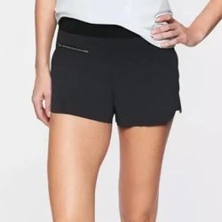 Athleta Mod Trekkie Shorts Black Sz 8