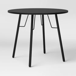 36" Round Dorm Dining Table Black