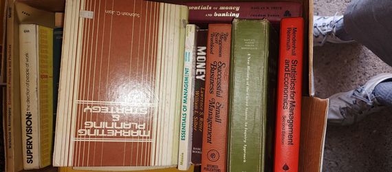 Box of 70's Business School Books