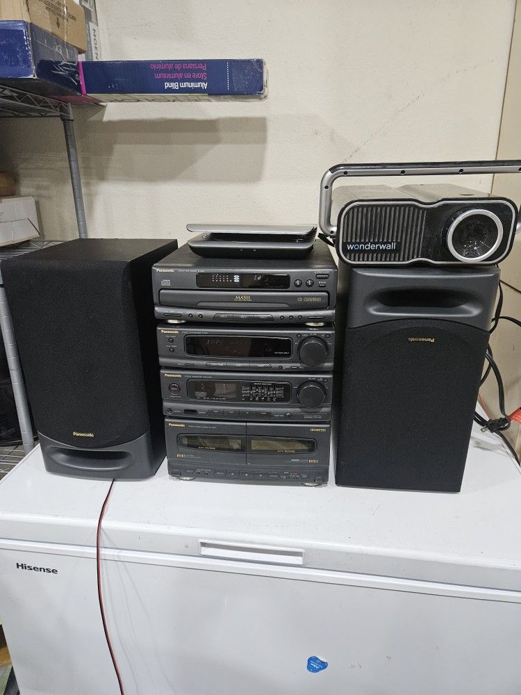 Panasonic Sound System W/ Projector And CD Player