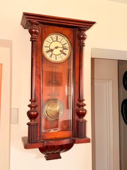Real wood clock