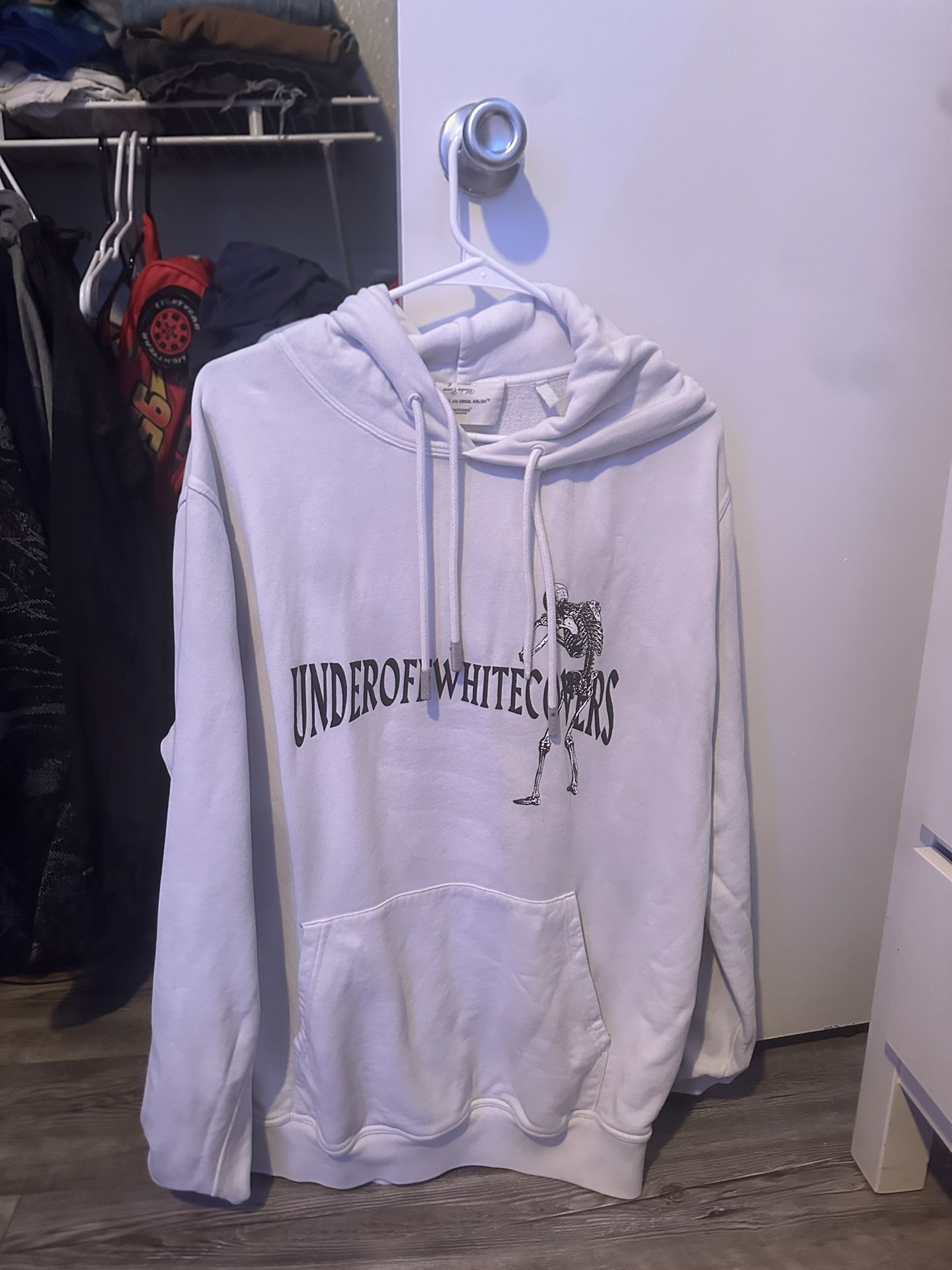 Under offwhite covers reversible hoodie
