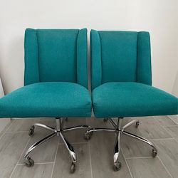 (2) Swivel rolling chairs