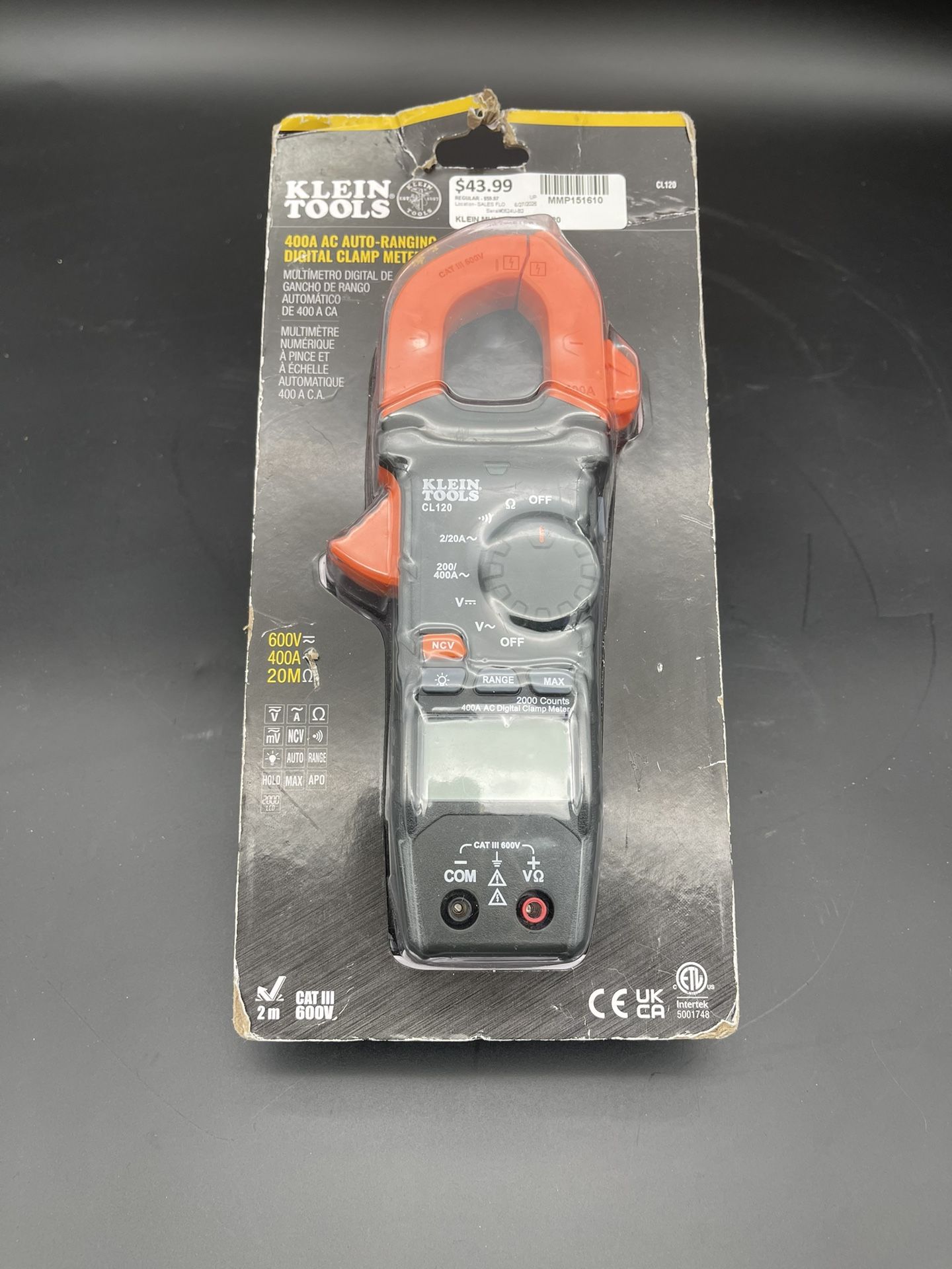 Klein Digital Clamp Meter (151610) MMP