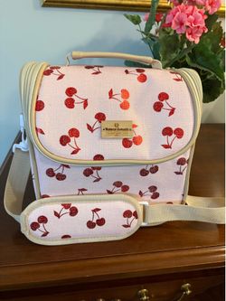 Natural Elements contemporary living lunch bag with cherrys on it