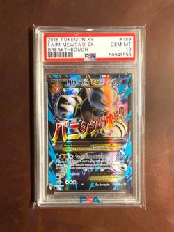 Mewtwo Ex #159 2015 Pokemon XY Breakthrough PSA 10