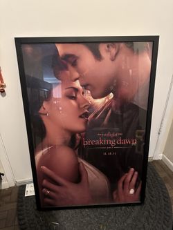 Twilight Breaking Dawn Saga Poster With Frame
