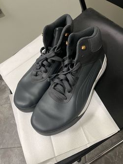 Men’s Shoes Size 12 - Very Nice Charcoal Gray, Puma High Top Sneakers, In Good Condition !!