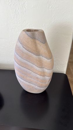 TOV Furniture Saava Sandstone Curved Vase