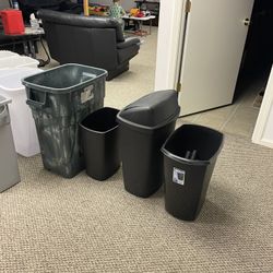 11 garbage cans Laundry basket