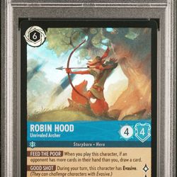 Disney Lorcana PSA 10 TCG D23 Exclusive Robin Hood